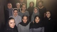 عکس الهام کردا و همه بچه هایش