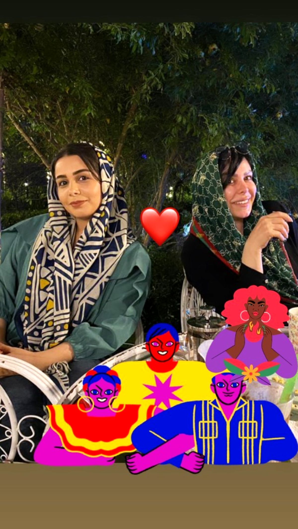 فلور نظری و دوستش + عکس