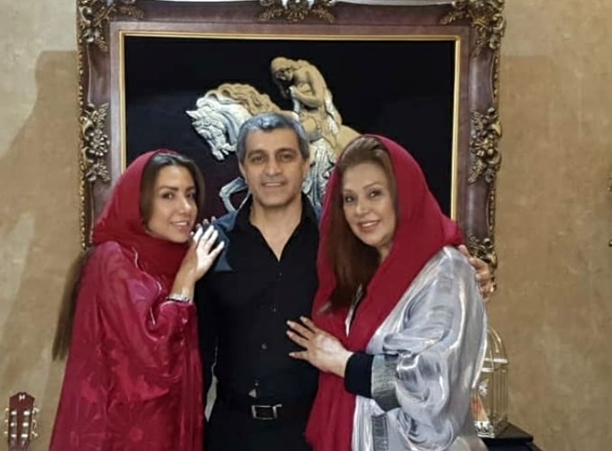 خانم بازیگر در کنار خواهر برادرش + عکس