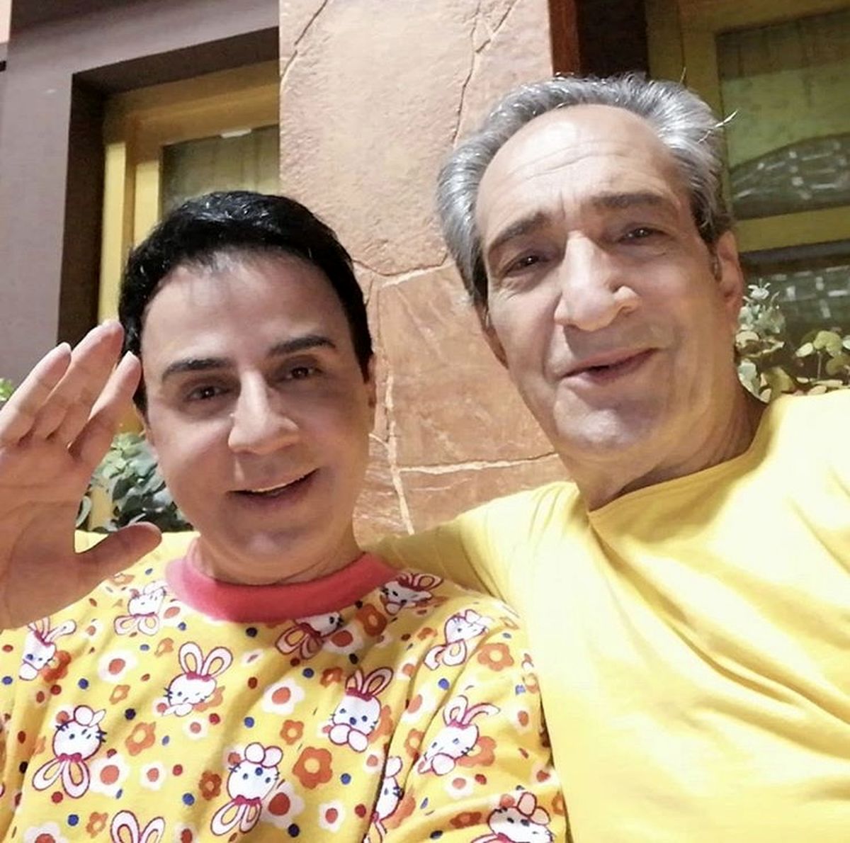 خشایار راد در کنار مجری مشهور برنامه ها کودک + عکس