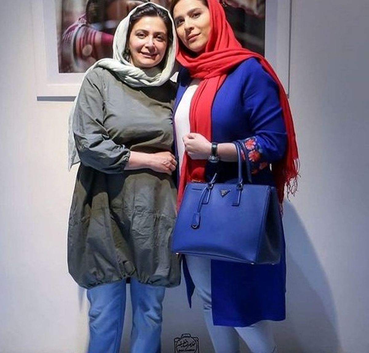 تیپ آبی خوشرنگ سحر دولتشاهی در گردش با الهام کردا+عکس