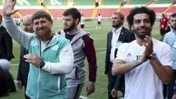 رئیس جمهور چچن با ستاره فوتبال مصر دیدار کرد
