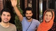 بازیگر آقازاده در کنار برادر و زن برادرش + عکس