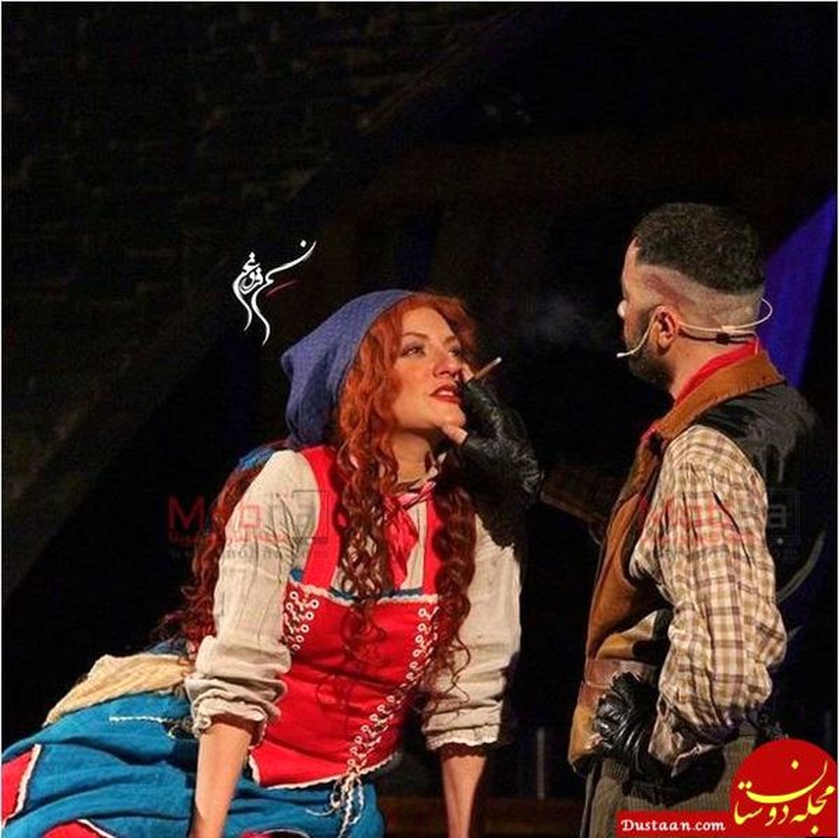 عکس منشوری مهناز افشار در تئاتر