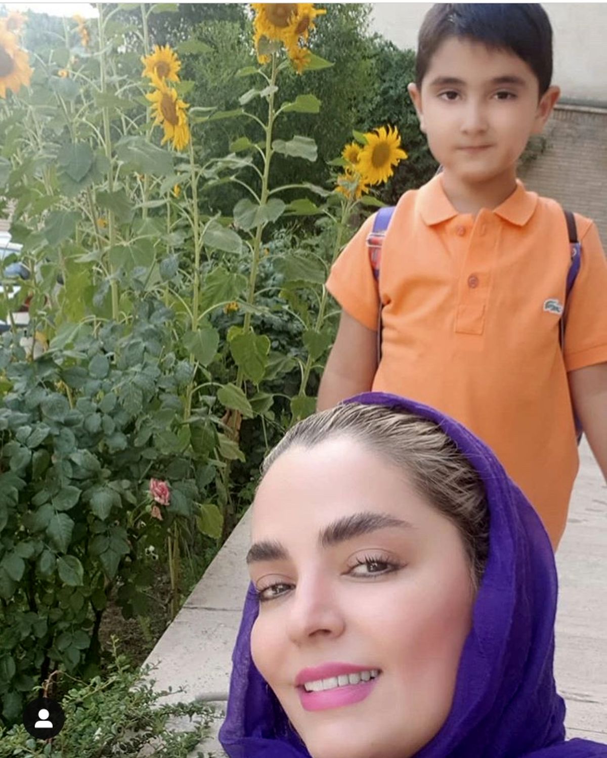سلفی مادر پسری خانمبازیگر + عکس