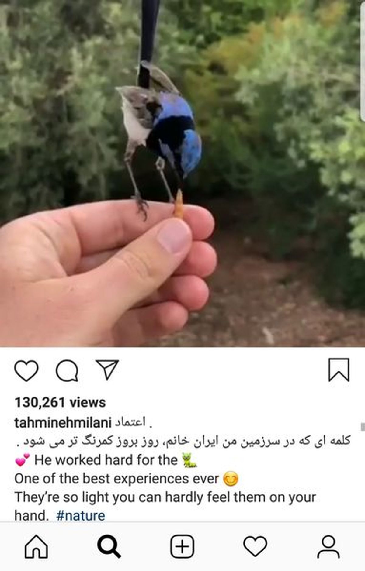 پست کنایه دار تهمینه میلانی به وضعیت ایران