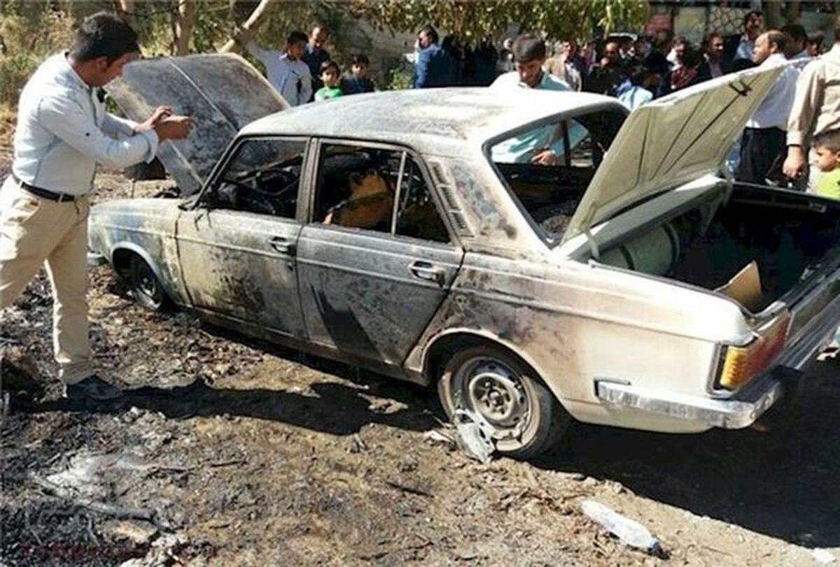 جان باختن پدر و کودک 9 ماهه در سقوط پیکان از روی پل (+عکس)