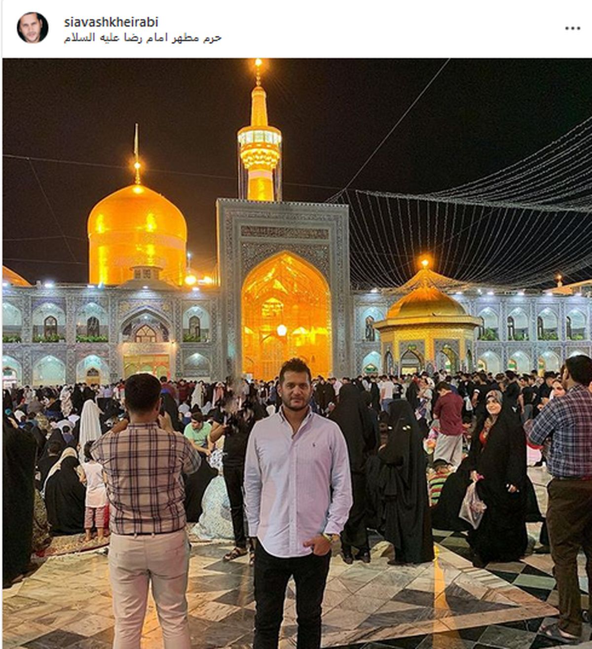 سیاوش خیرابی مهمان ویژه امام رضا(ع)+عکس