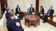 جابری انصاری با بشار اسد دیدار و گفتگو کرد