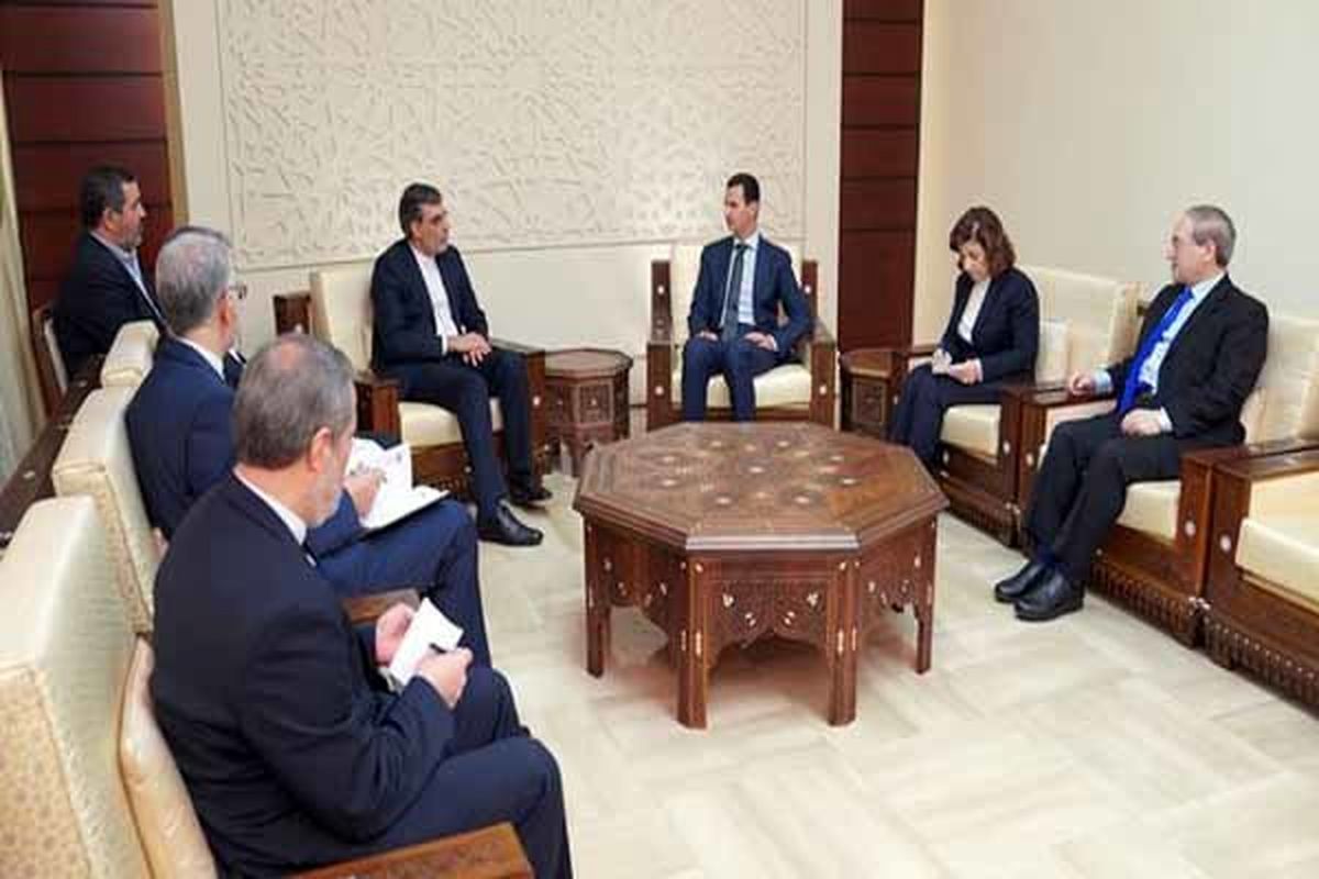 جابری انصاری با بشار اسد دیدار و گفتگو کرد