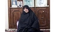زنی که دختر، خواهر، همسر و مادر شهید است +عکس