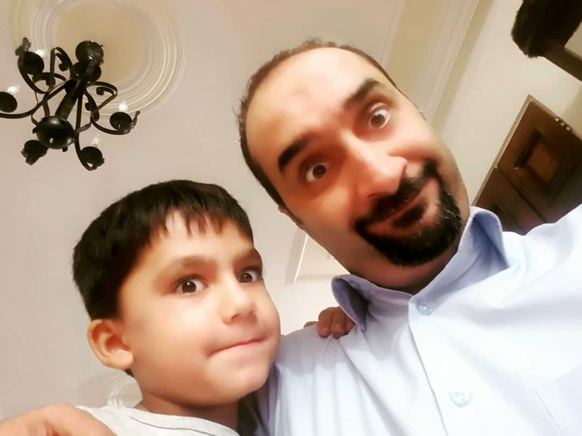 نیما کرمی و شیطنت های پسر باجناقش+عکس