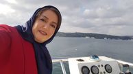 قایق سواری خانم بازیگر در ترکیه + عکس