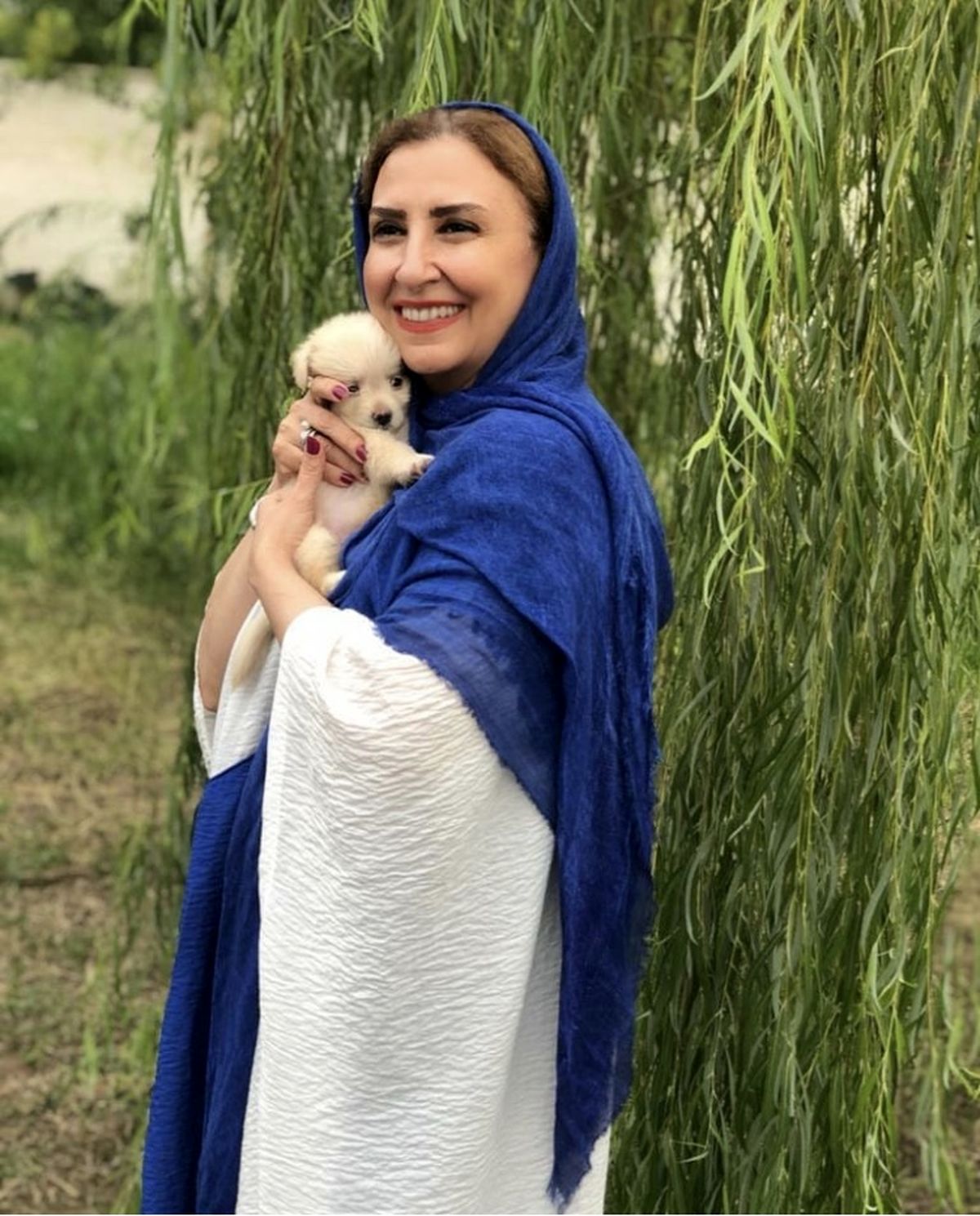 سگ بامزه و‌کوچولوی مرجانه گلچین + عکس