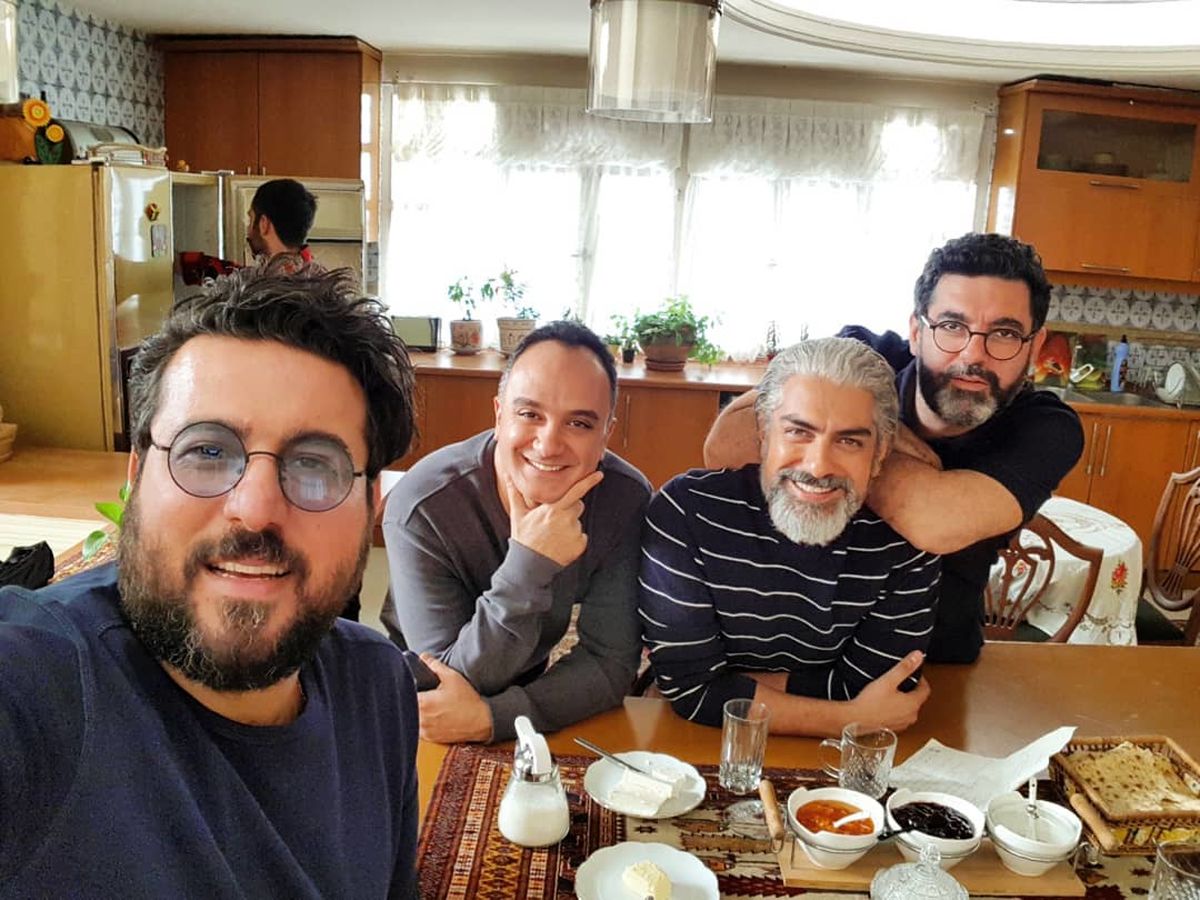 صبحانه دسته جمعی آقایون بازیگر هم گناه+عکس