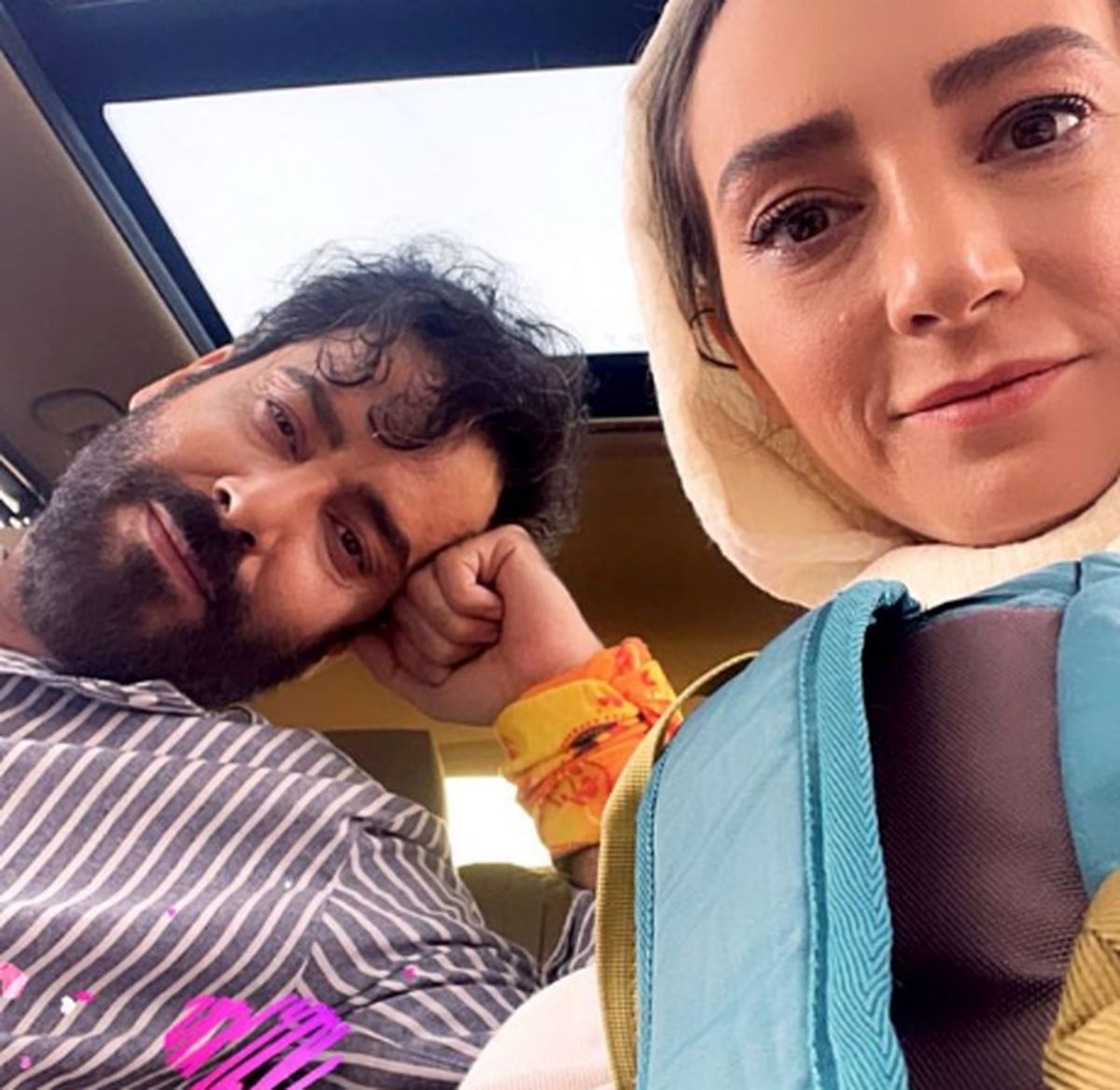 سلفی جدید سحر ولدبیگی با همسرش