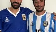 نوید محمدزاده در لباس فوتبالیست مورد علاقه اش + عکس