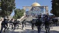 ارشکنی در توزیع افطاری در مسجد الاقصی