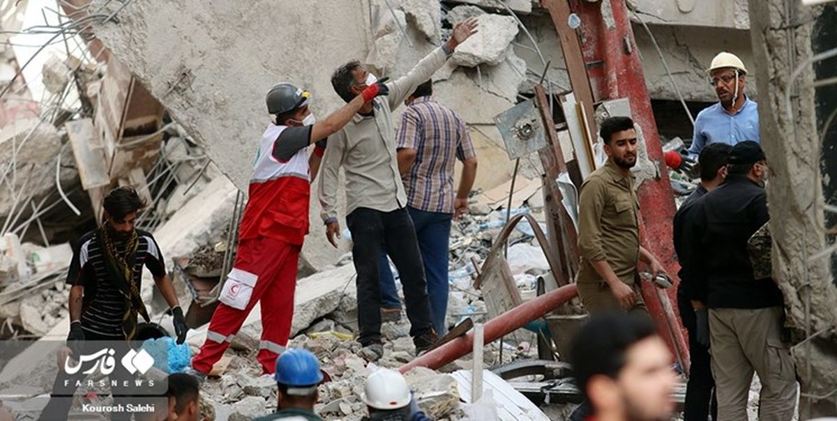 هفتمین روز حادثه متروپل / استاندار خوزستان : از ۳۸ تن مفقودی تاکنون پیکر ۲۹ نفر پیدا شده است