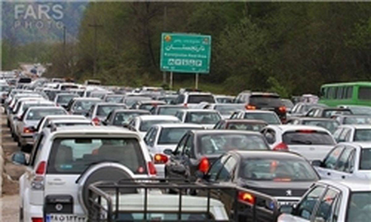 ترافیک سنگین در محور هراز