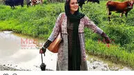 بازیگر زن در فومن(عکس)
