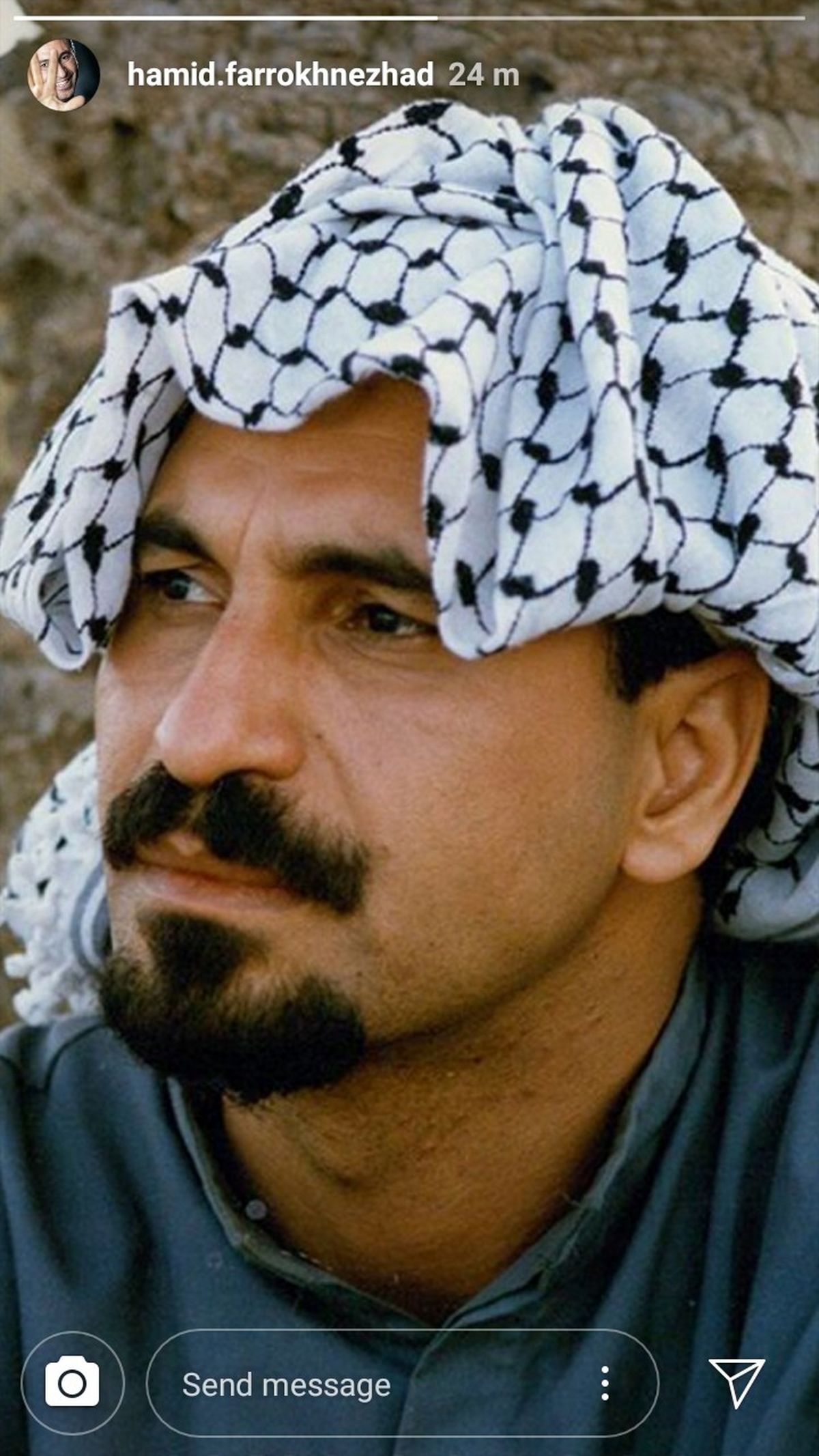 حمید فرخ نژاد در لباس عرب ها + عکس