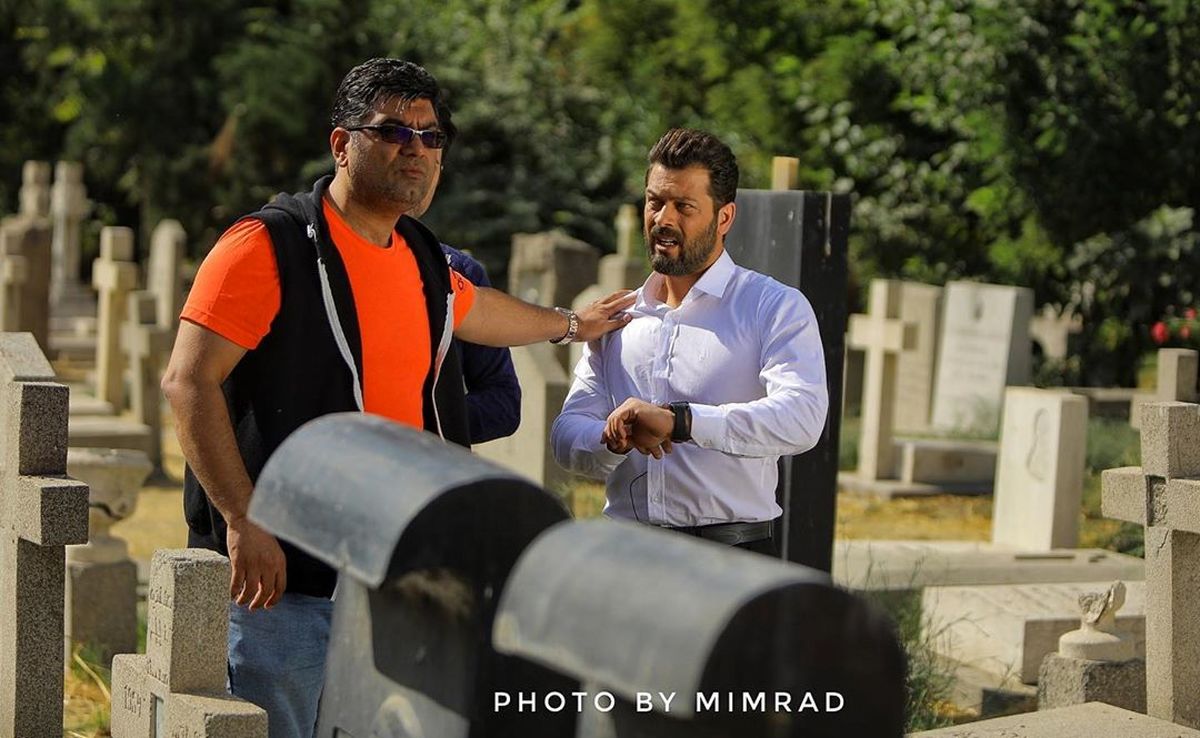 پژمان بازغی در قبرستان مسیحی ها+عکس