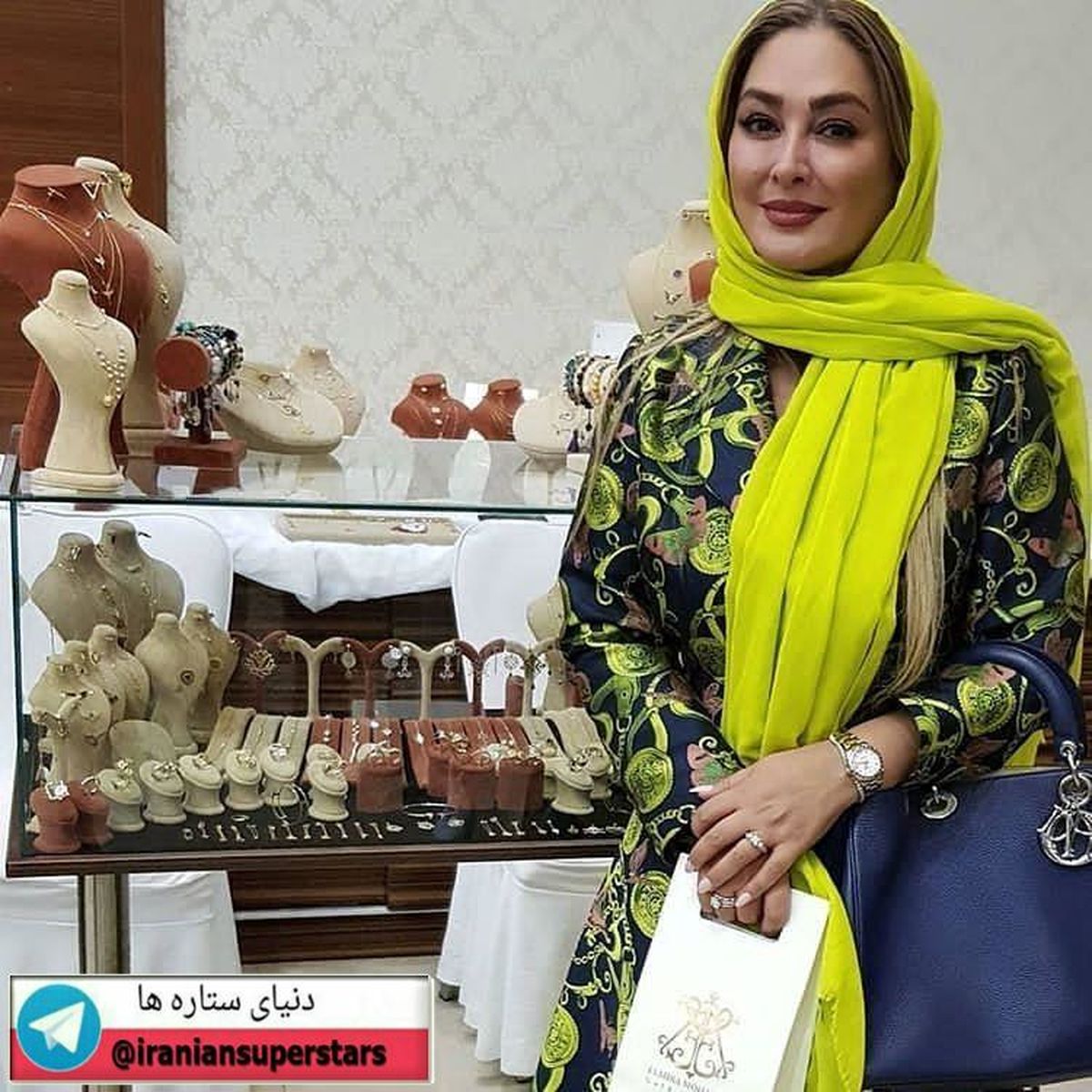  الهام حمیدی در جواهرفروشی+عکس