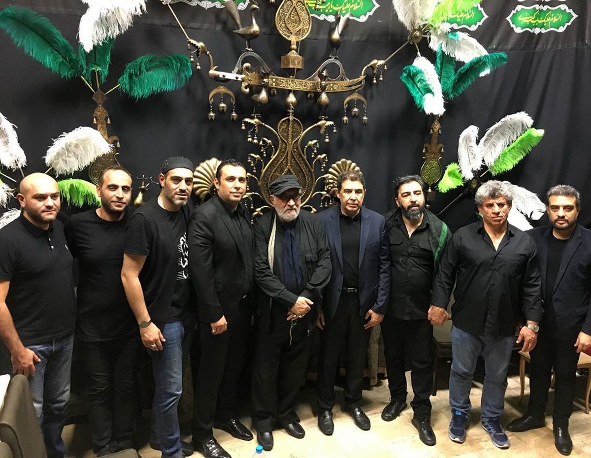 داریوش ارجمند و پسرش در شب عاشورا+عکس