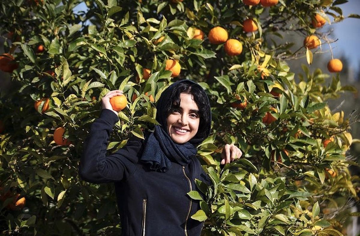 الهه حصاری در باغ پرتقال +عکس
