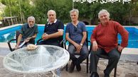 یهمن‌دان در جمع دوستانش + عکس