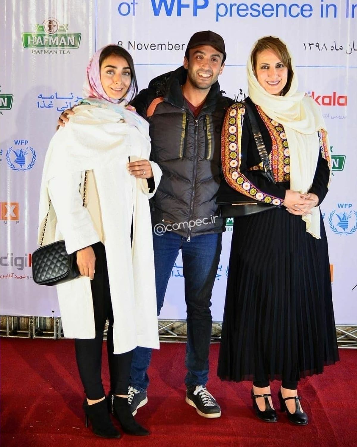  فاطمه گودرزی در کنار پسرش و عروسش + عکس