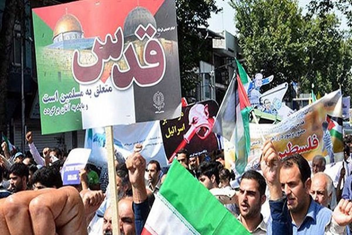 راهپیمایی گسترده در پی اقدام اخیر آمریکا 