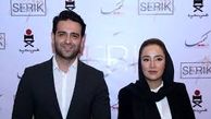 بهاره افشاری و امیرحسین آرمان در پشت صحنه سریال «ممنوعه»
