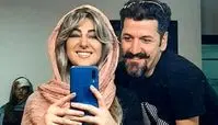 سلفی ویدا جوان در اتاق گریم با موهای مش شده + عکس