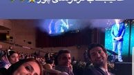 خوشحالی خانم مجری از دیدن عادل فردوسی پور+عکس