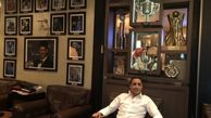 امیرحسین رستمی در اتاق کار تنیسور مشهور + عکس