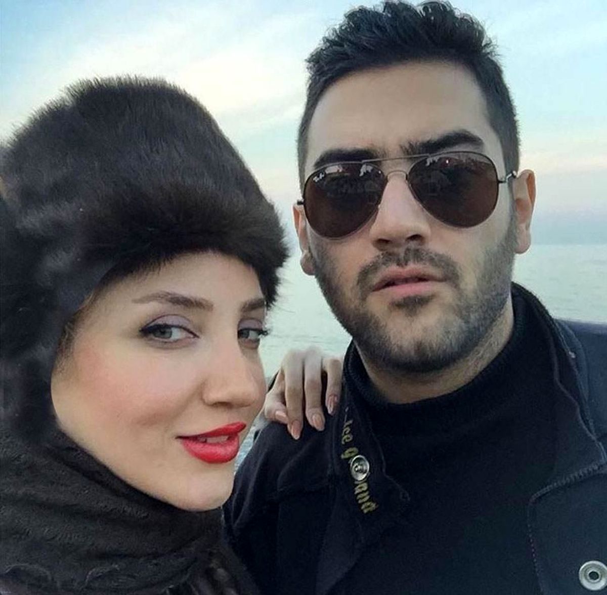 خانم بازیگر زیبا و برادرش+عکس