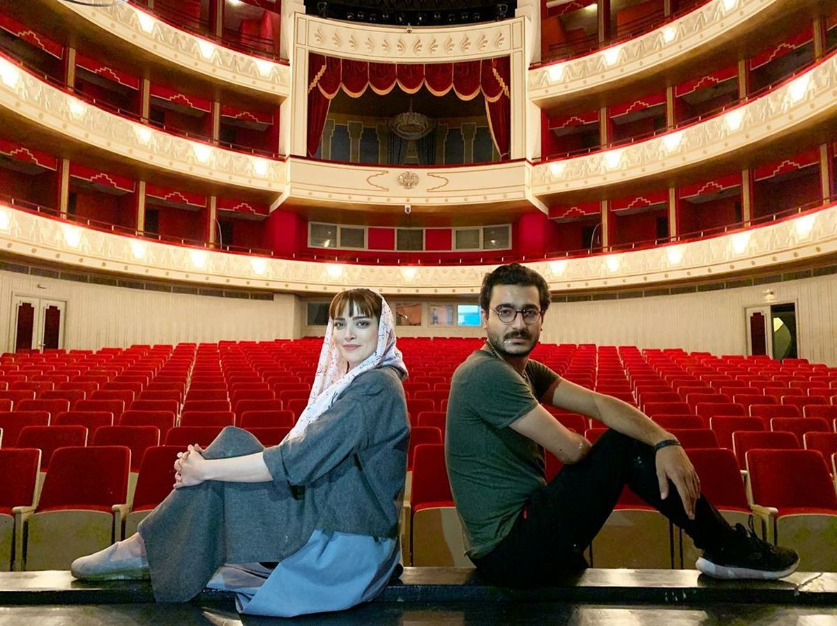 بهنوش طباطبایی در کنار ریگی