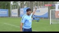 شوت محکم هالک و پرت شدن دروازه بان با توپ/فیلم