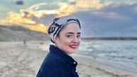 عکس جدید نرگس محمدی در کنار دریا