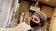 آناهیتا درگاهی در صف نانوایی + عکس