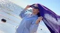 مارال فرجاد در سواحل قشم + عکس