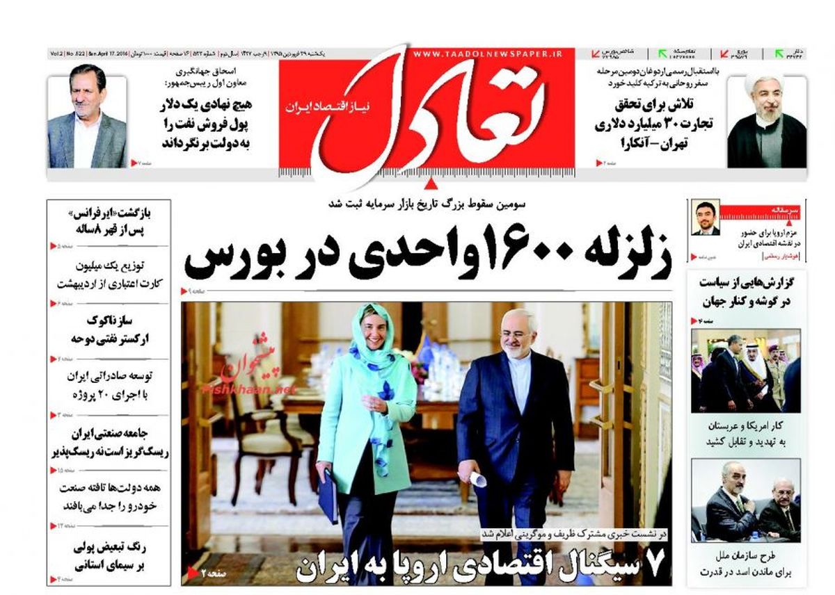 زلرله 1600 واحدی در بورس