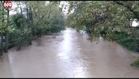 طغیان وحشتناک رودخانه‌های آستارا بر اثر  باران