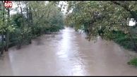 طغیان وحشتناک رودخانه‌های آستارا بر اثر  باران
