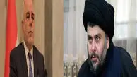 دیدار مقتدی صدر با حیدر العبادی در بغداد 
