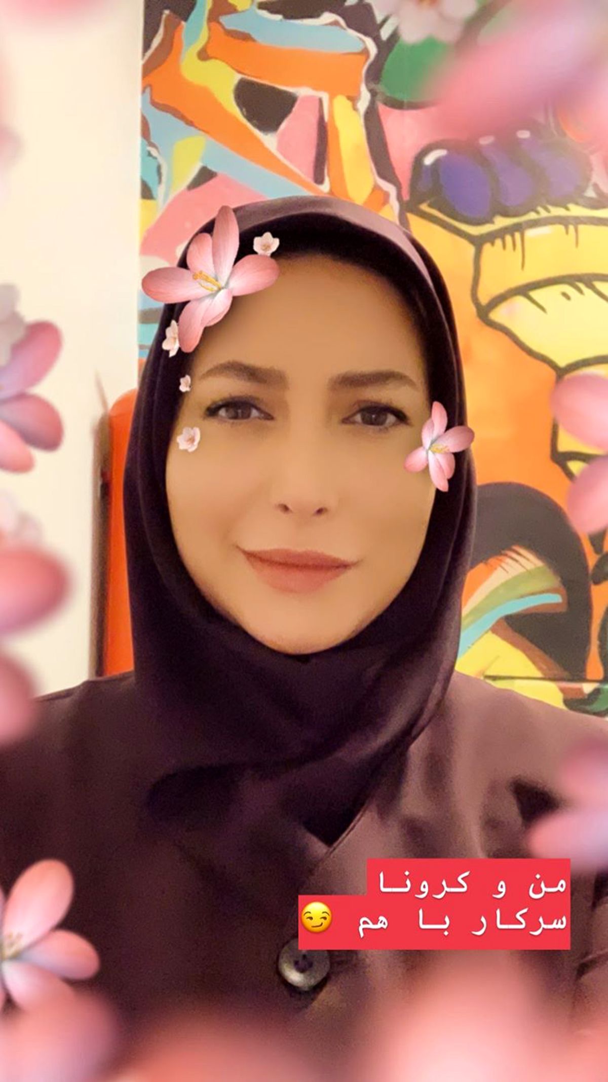 فریبا نادری و کرونا در کار جدیدش + عکس