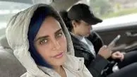 الناز شاکردوست با استایلی جدیدی در ماشین + عکس