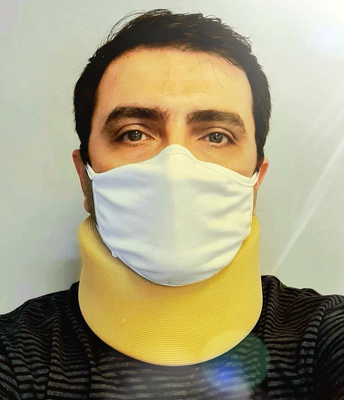 امین زندگانی در پویش ماسک برنیم + عکس